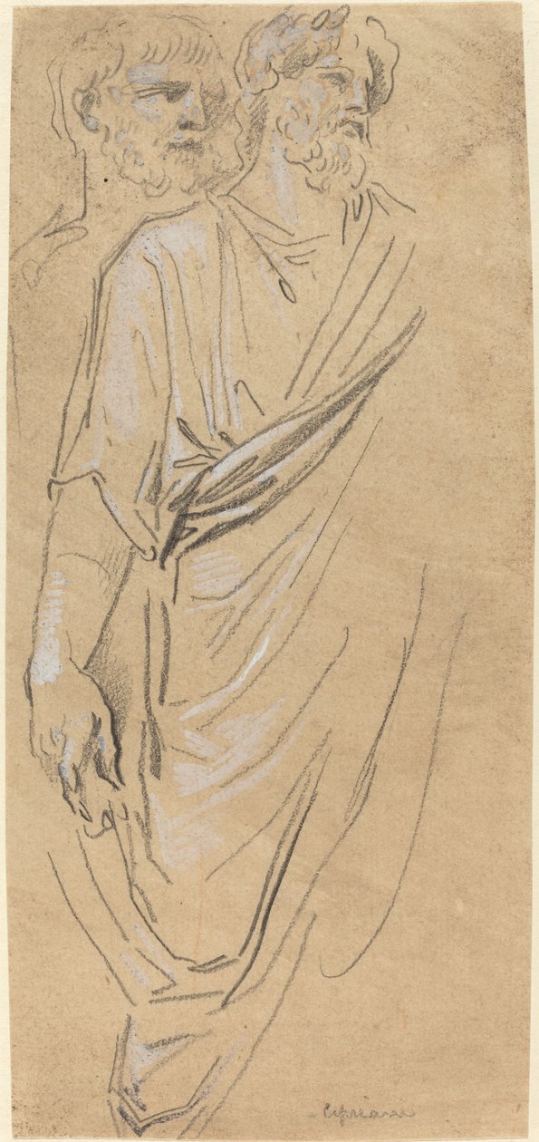 Estudos de uma Figura Clássica de Giovanni Battista Cipriani