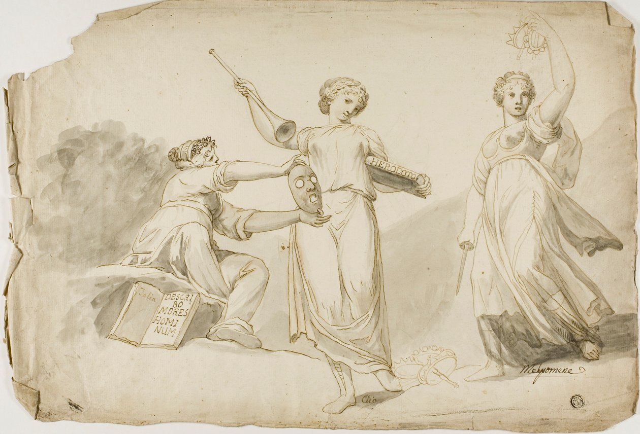 Thalia, Clio e Melpomene de Giovanni Battista Cipriani