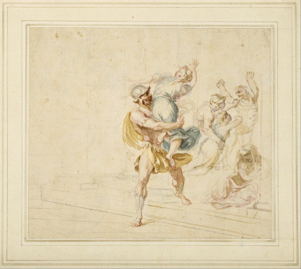 A violação das mulheres sabinas de Giovanni Battista Cipriani