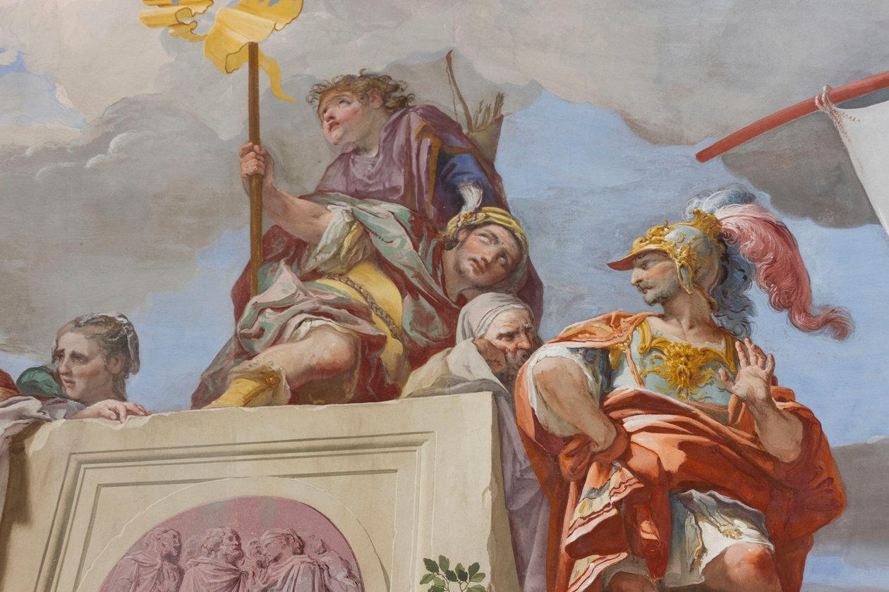 O Sacrifício da Afigenia, detalhe de Giovanni Battista Crosato