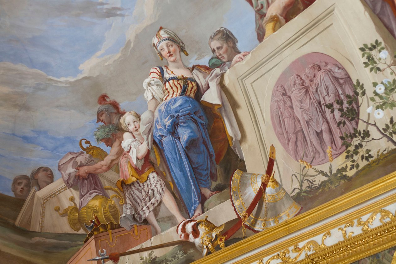 O Sacrifício da Afigenia, detalhe de Giovanni Battista Crosato