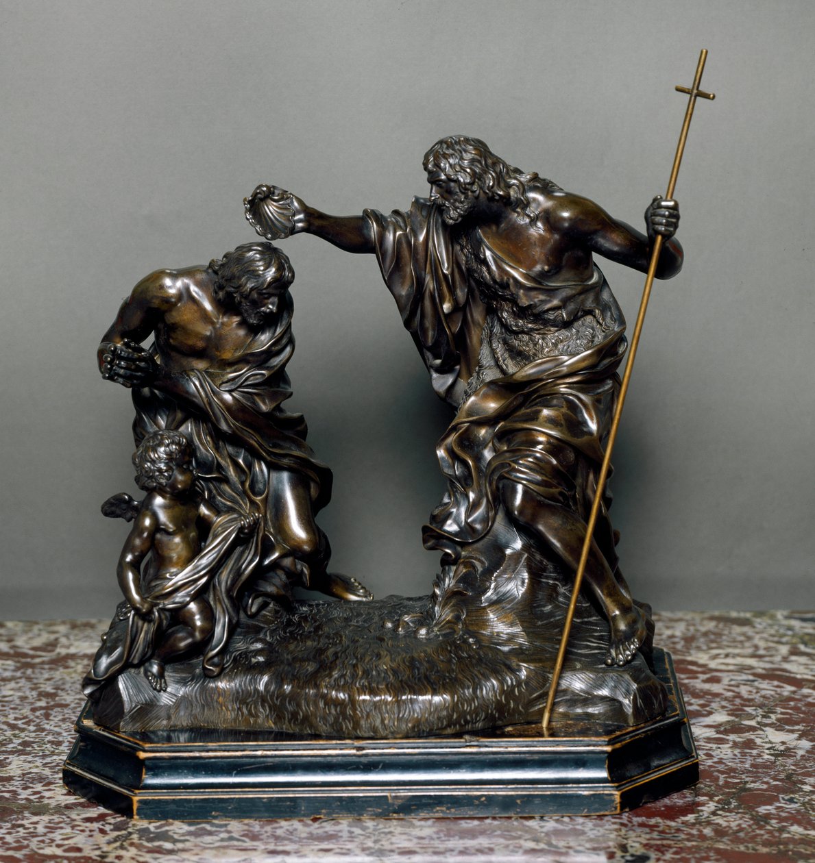 O batismo de Jesus. A Escultura de Bronze de Giovanni Battista Foggini