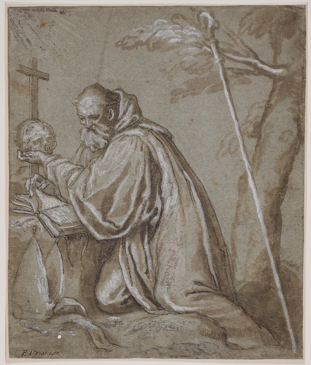 São Bernardo em penitência de Giovanni Battista Fontana
