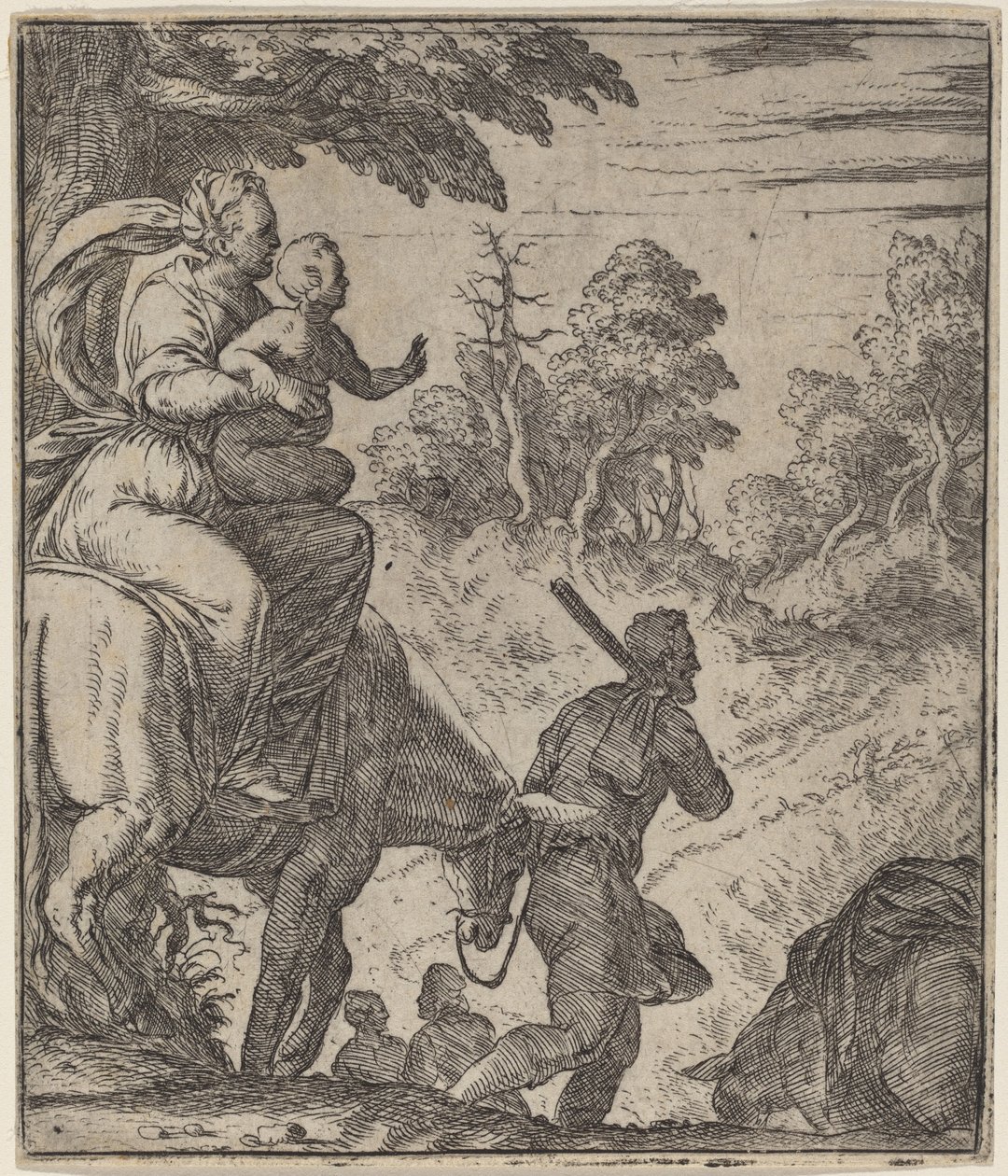A fuga para o Egito de Giovanni Battista Fontana