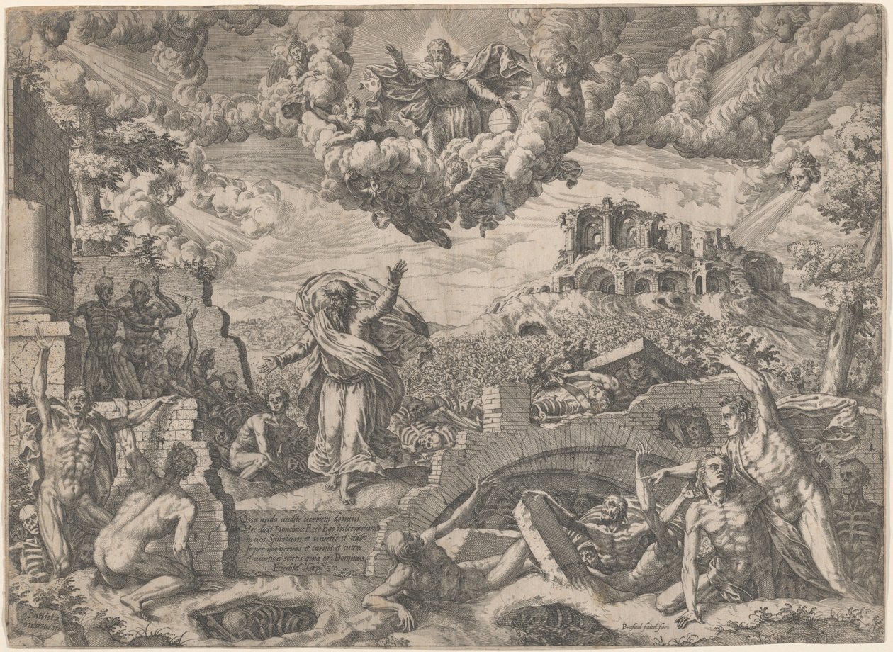 A Visão de Ezequiel de Giovanni Battista Fontana