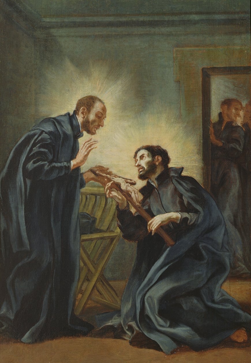 Santo Inácio de Loyola enviando São Francisco Xavier para a Índia de Giovanni Battista Gaulli