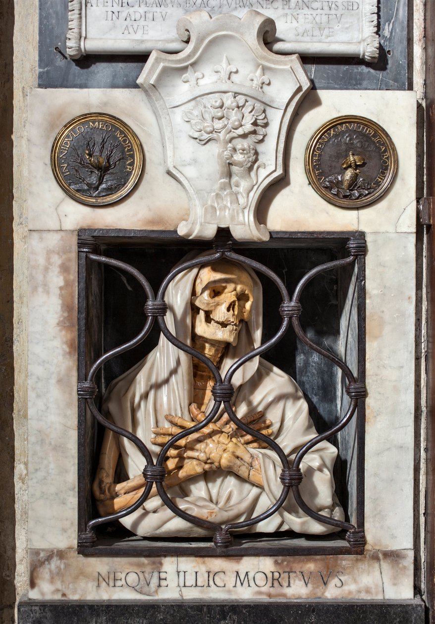 A morte na prisão, da tumba de Gisleni (escultura de mármore policromado de Giovanni Battista Gisleni