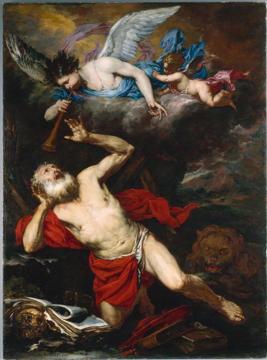 A Visão de São Jerônimo de Giovanni Battista Langetti