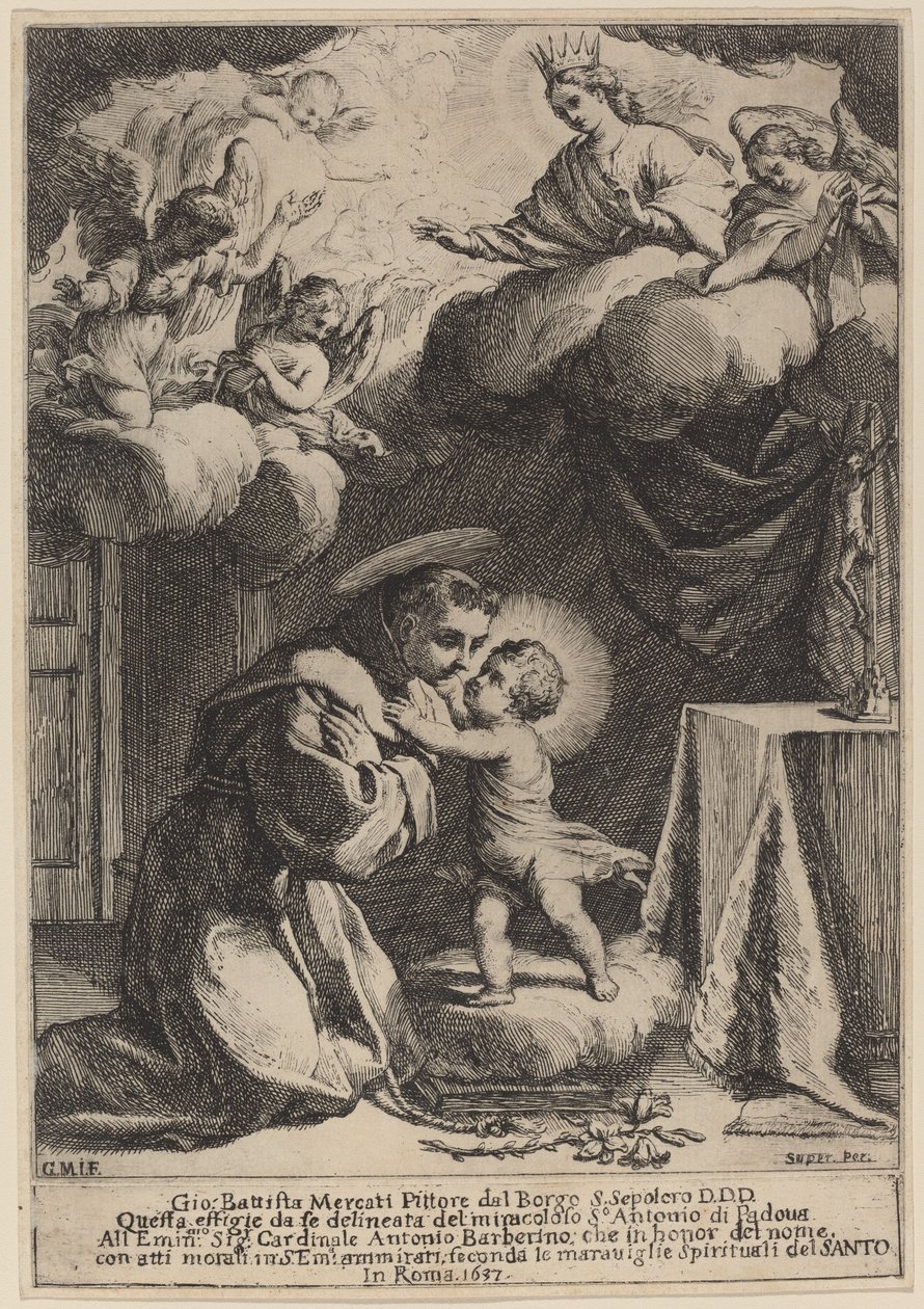 Santo Antônio de Pádua de Giovanni Battista Mercati