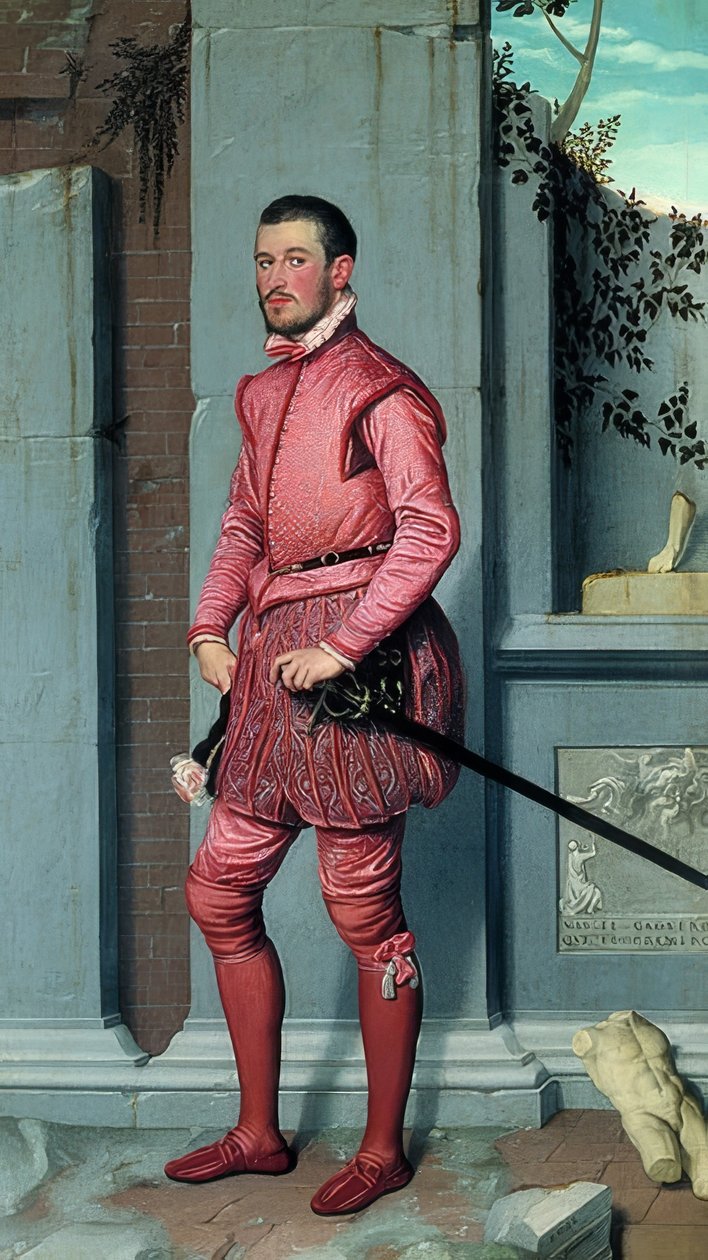 Gian Gerolamo Grumelli. Um 1560 de Giovanni Battista Moroni