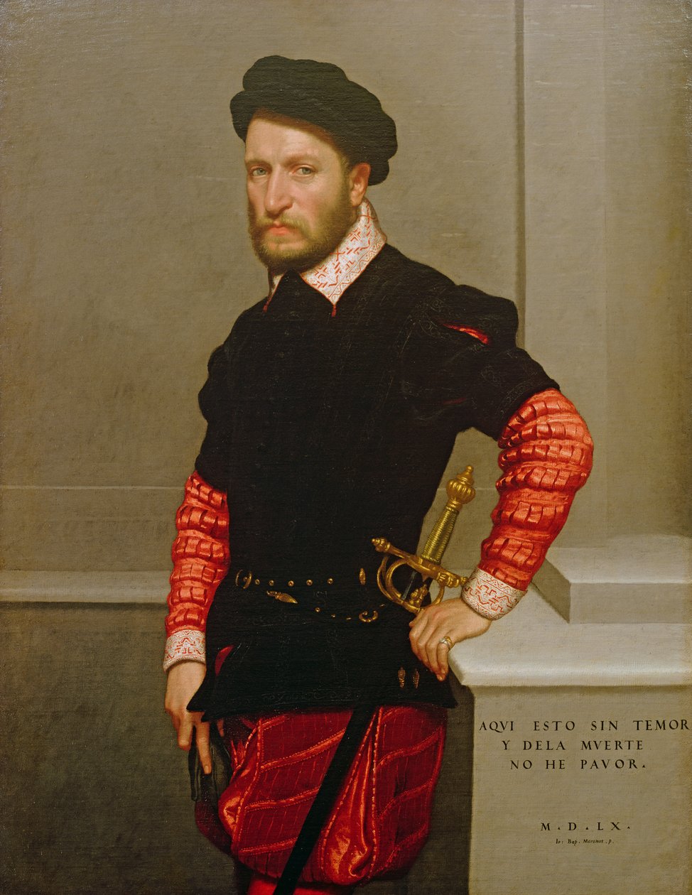 Retrato de Don Gabriel de la Cueva, O Duque de Albuquerque (1525-1571) 1560 de Giovanni Battista Moroni