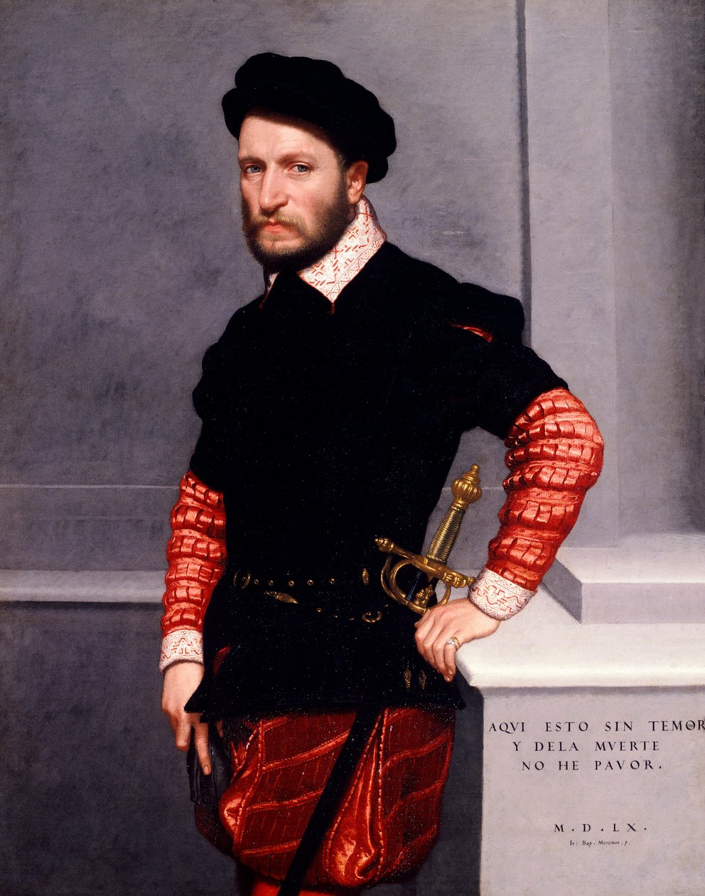 Retrato de Don Gabriel de la Cueva y Giron, Duque de Albuquerque, de Giovanni Battista Moroni (ca. 1525-1578), óleo sobre tela de Giovanni Battista Moroni