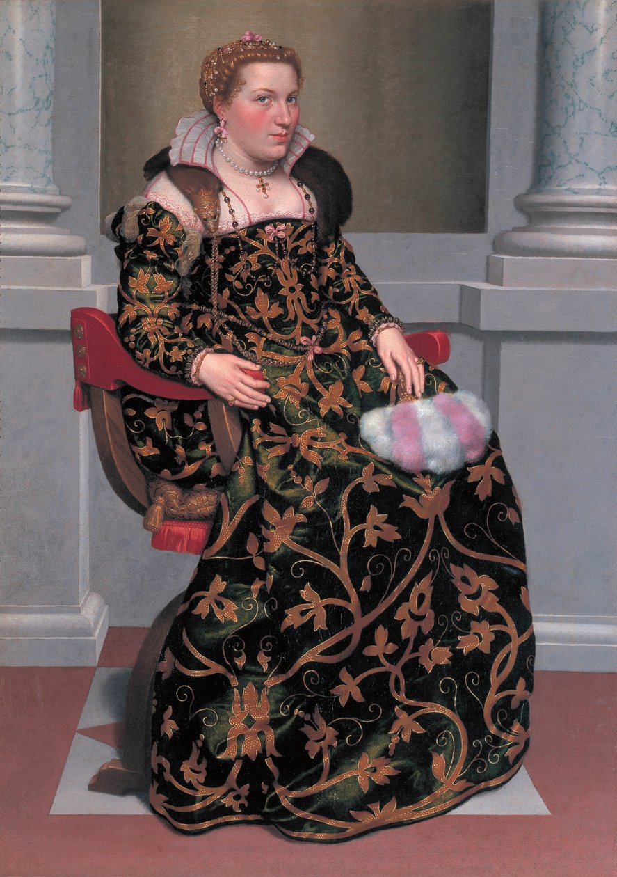 Retrato de Isotta Brembati Grumelli de Giovanni Battista Moroni