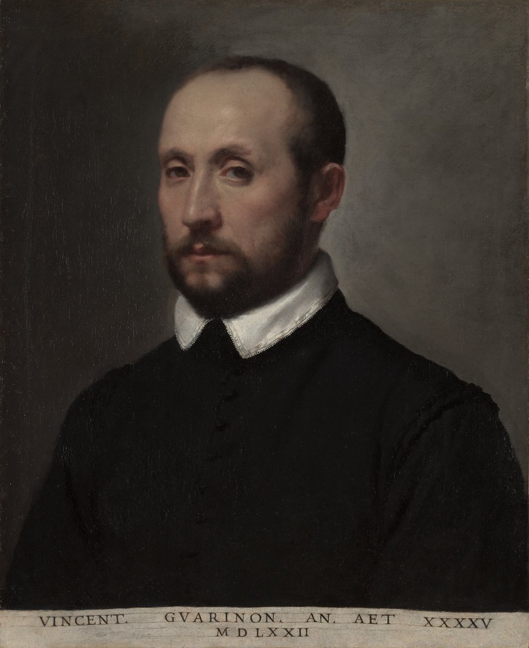 Retrato de Vincenzo Guarignoni, c.1572 (óleo sobre tela) de Giovanni Battista Moroni