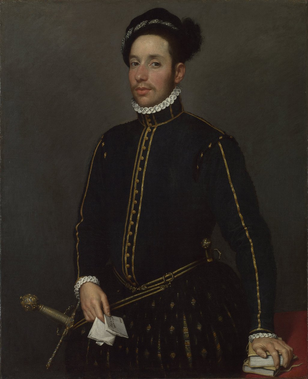 Retrato de um Cavalheiro O Cavaleiro Gentil, c. 1565 de Giovanni Battista Moroni