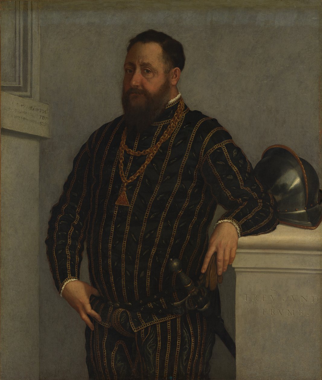 Retrato de um homem. de Giovanni Battista Moroni