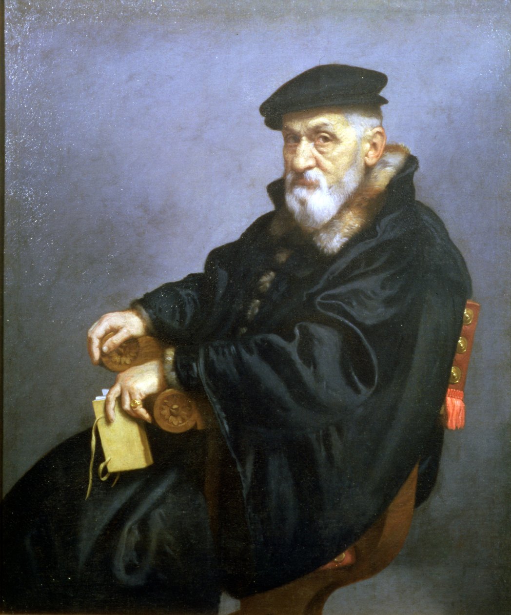 Retrato de um homem velho (óleo sobre tela) de Giovanni Battista Moroni