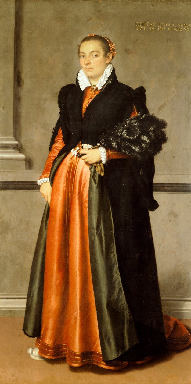 Retrato da nobre mulher Pace Rivola Spini de Giovanni Battista Moroni