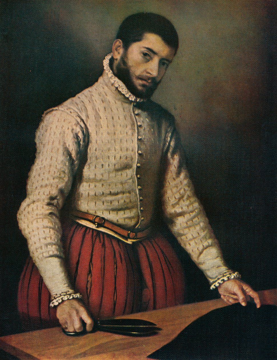 O alfaiate Il Tagliapanni, c1565, 1911 de Giovanni Battista Moroni