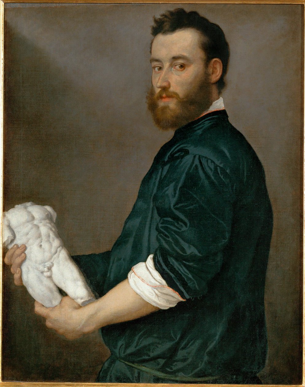 O escultor Alessandro Vittoria (pintura sobre tela) de Giovanni Battista Moroni