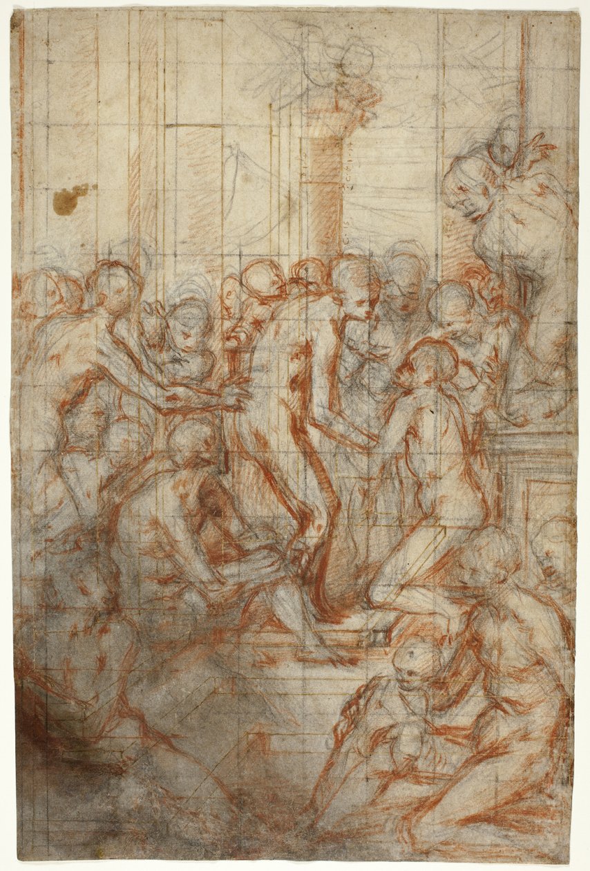 Estudo para a Purificação da Virgem de Giovanni Battista Naldini