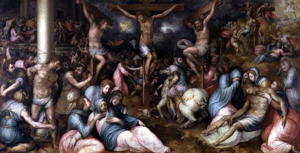 A Paixão, do Salone delle Capriate (Salão das Treliças) (painel) de Giovanni Battista Naldini
