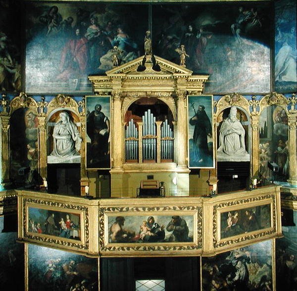Vista do órgão, 1615 de Giovanni Battista Novello
