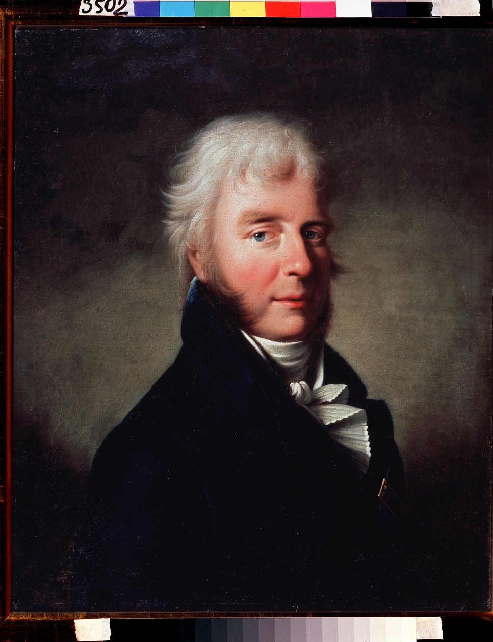 Retrato do Príncipe Sergei F. Golitsyn (1749-1810). Pintura de Giovanni Battista Damon Ortolani (1750- depois de 1810), óleo sobre tela antes de 1810. Arte italiana, classicismo do século XIX. Estado V. Museu Tropinin, Mosco de Giovanni Battista Ortolani Damon