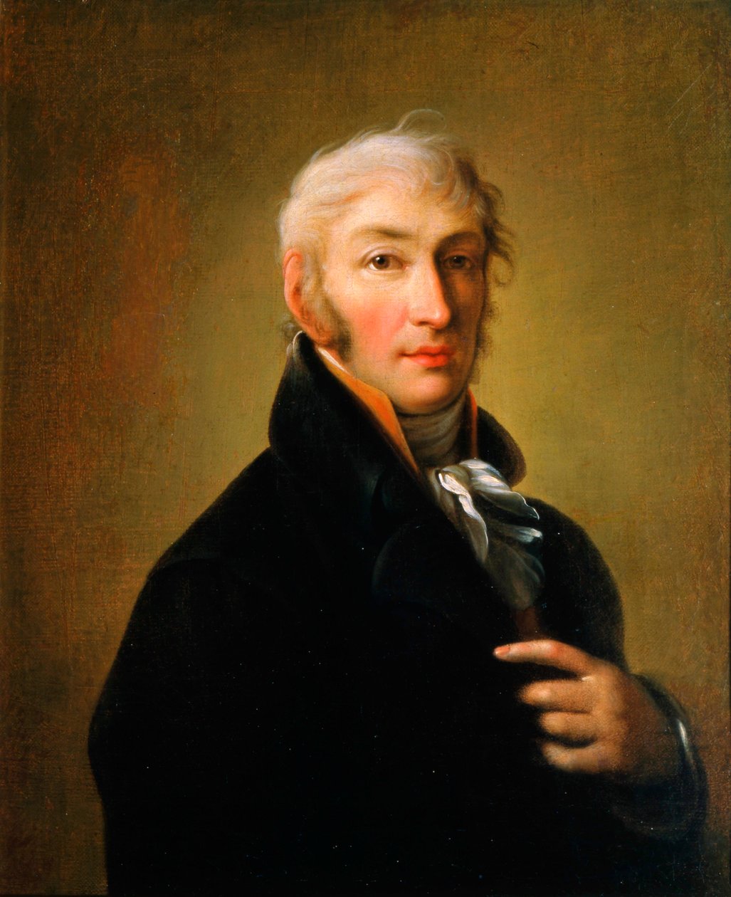 Retrato do autor e historiador Nikolay M Karamzin, 1805 de Giovanni Battista Ortolani Damon