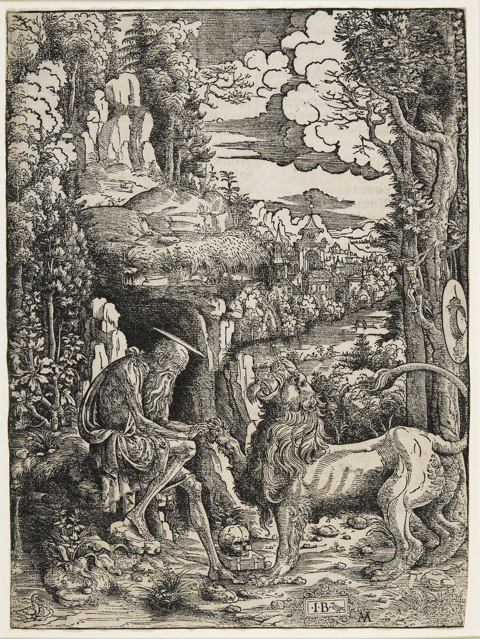 São Jerônimo e o Leão, c.1509 de Giovanni Battista Palumba