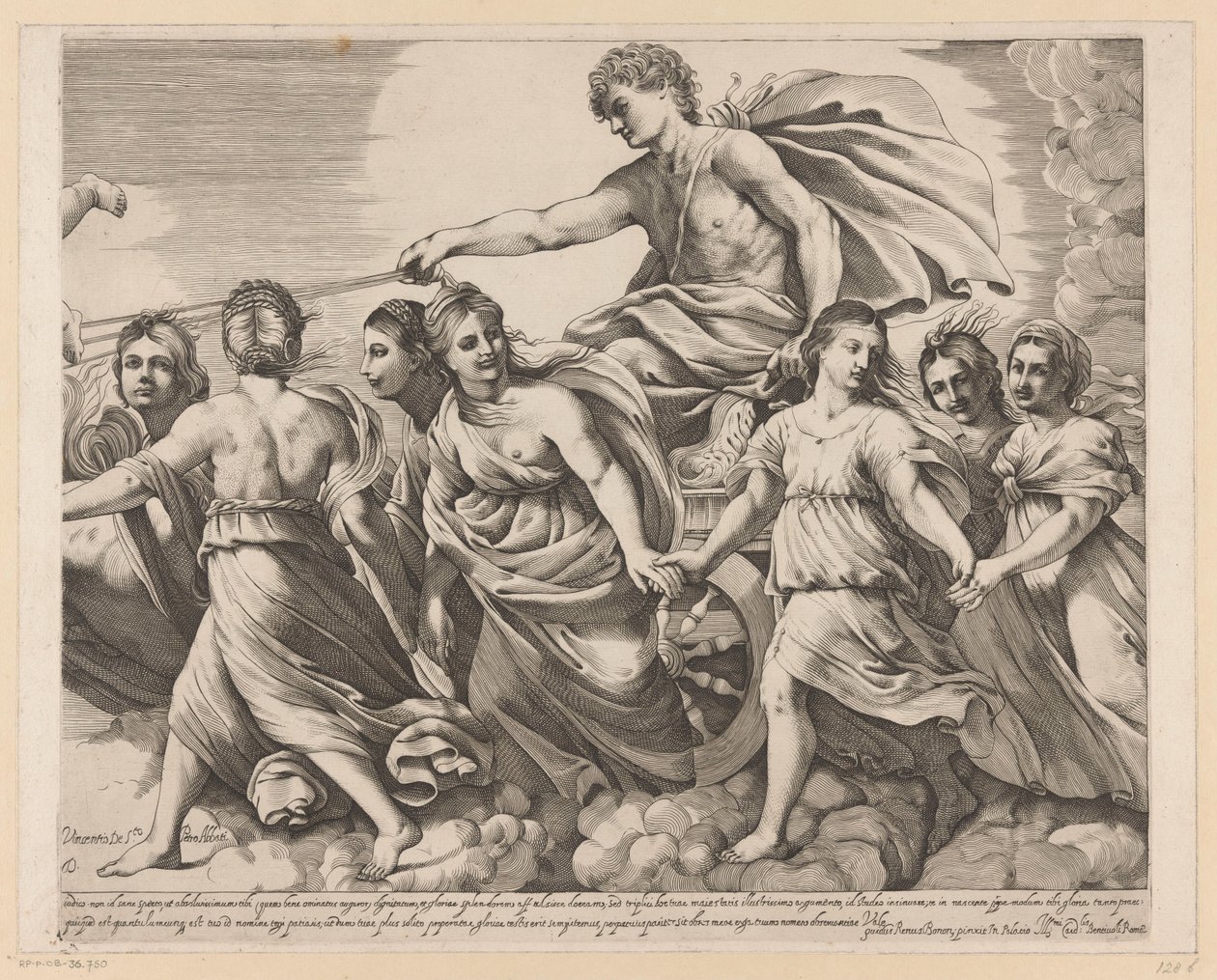 Apollo e Aurora (parte direita) de Giovanni Battista Pasqualini