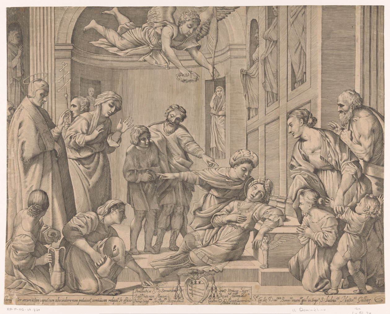 Morte de Santa Cecília de Giovanni Battista Pasqualini