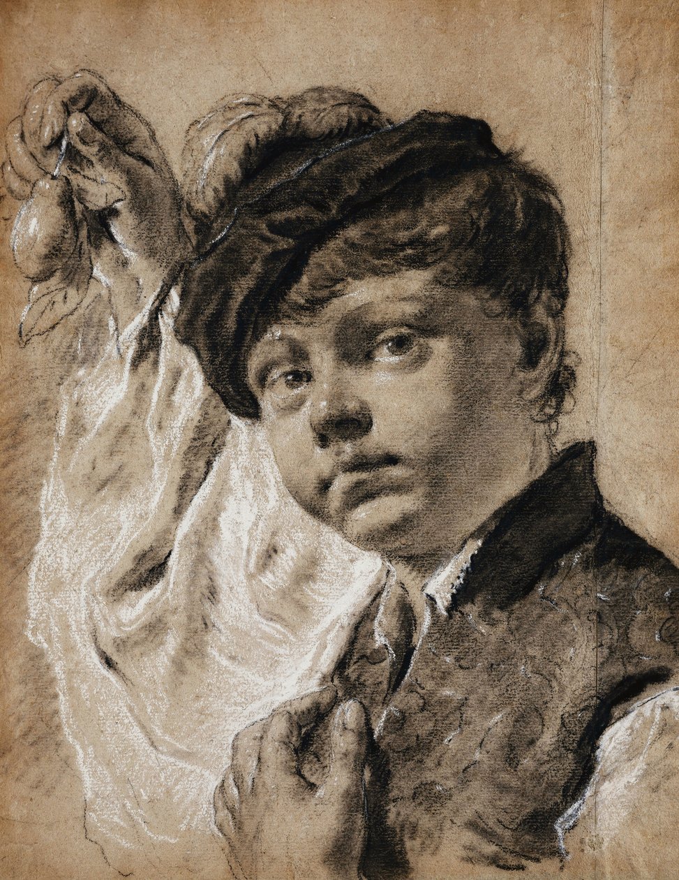 Um garoto segurando um limão, de Giovanni Battista Piazzetta