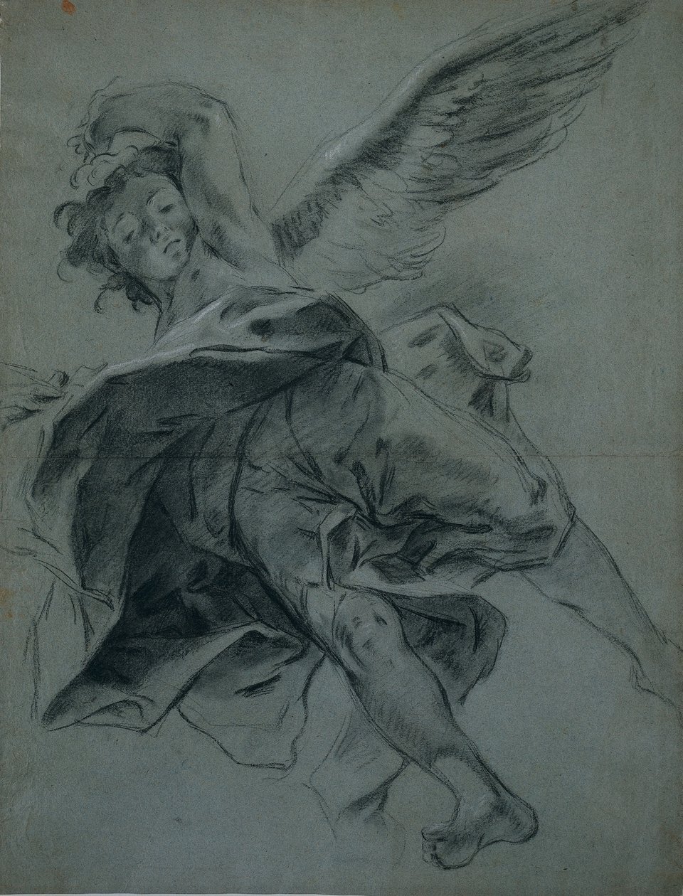 Um anjo voador (reto) de Giovanni Battista Piazzetta