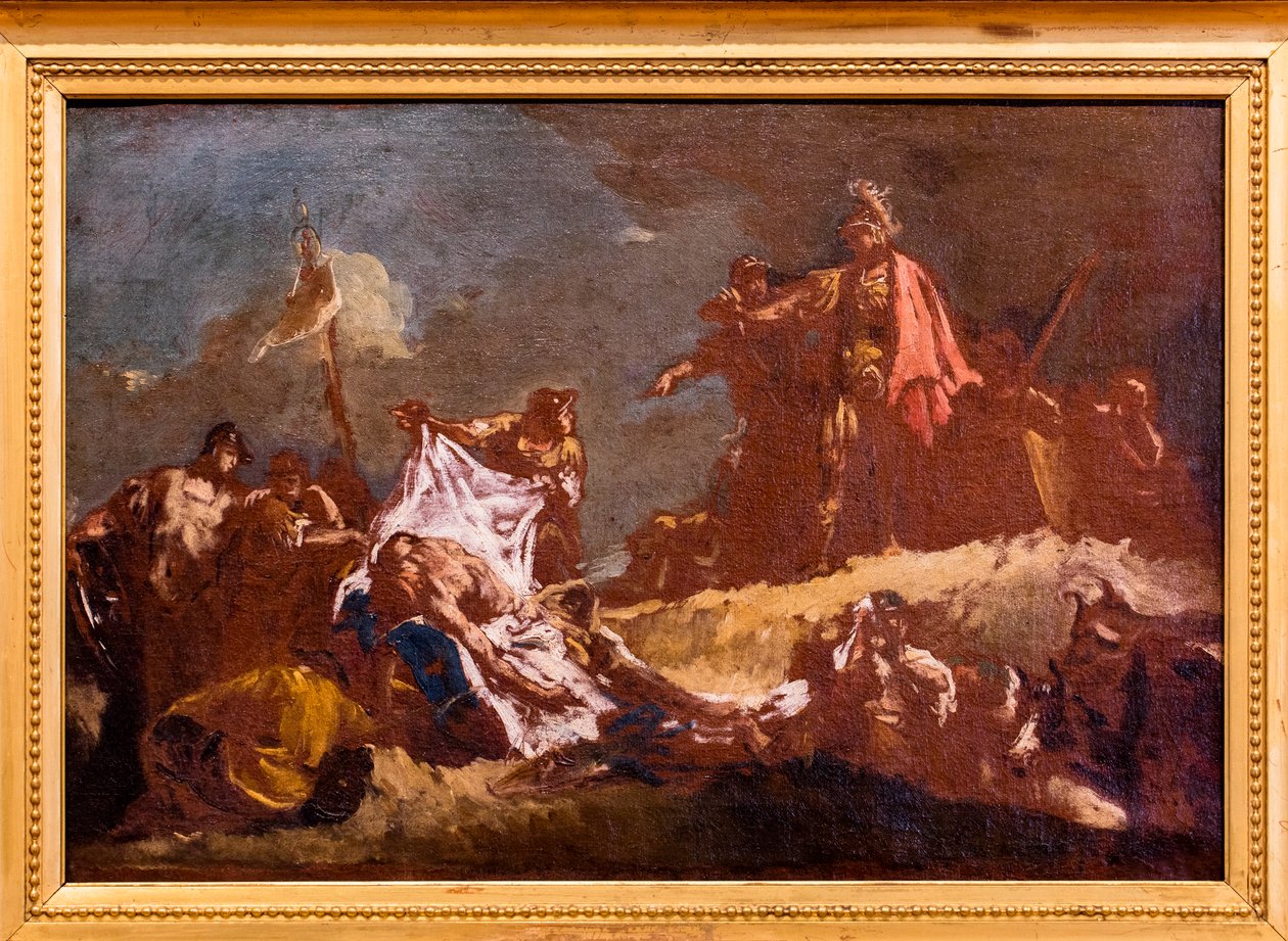 Alexandre e o cadáver de Dario de Giovanni Battista Piazzetta