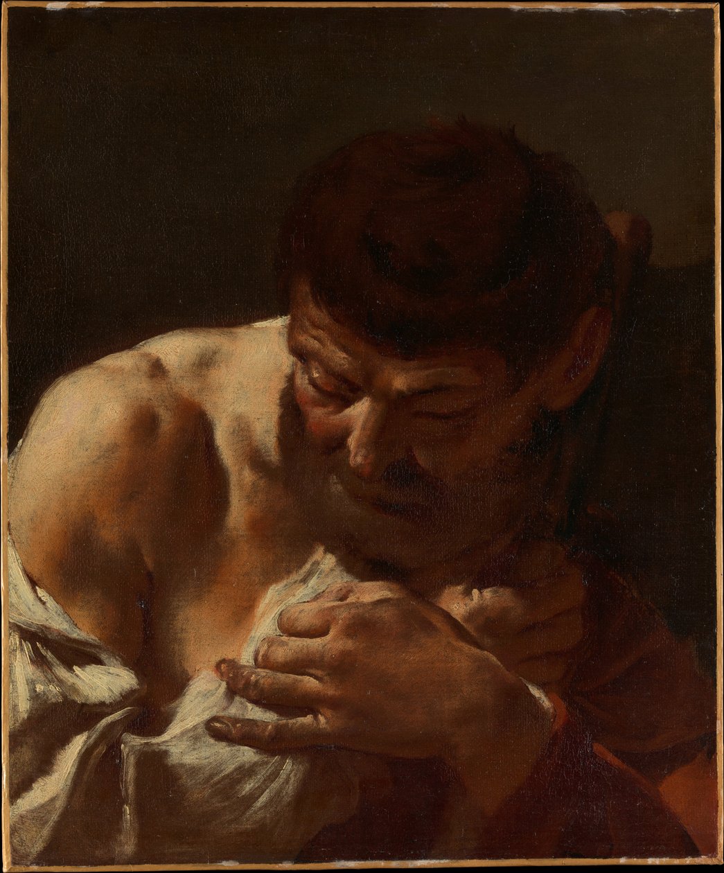 Busto de um homem (São Matias) de Giovanni Battista Piazzetta