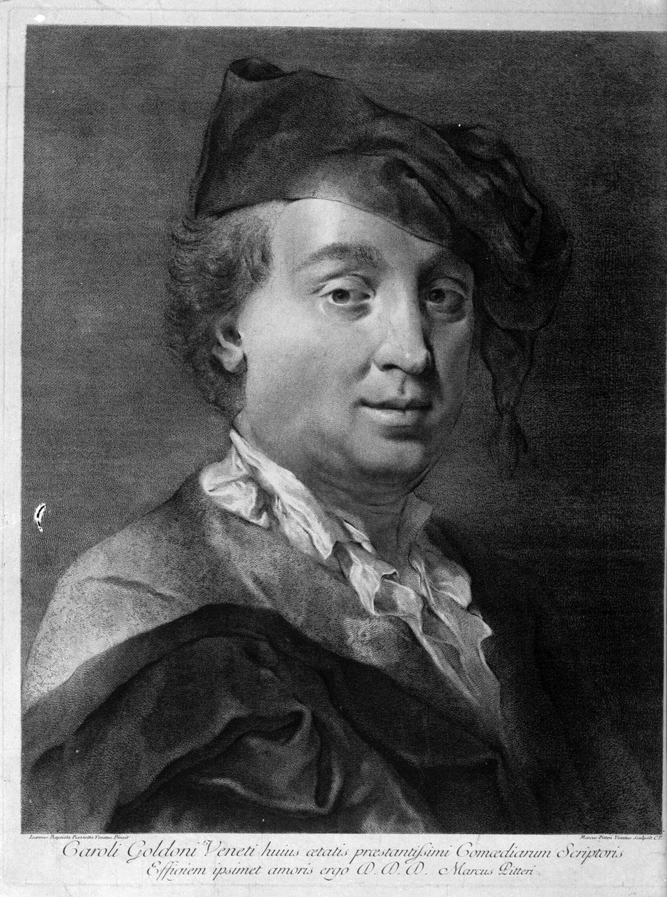 Carlo Goldoni 1707-1793, meados do século XVIII. de Giovanni Battista Piazzetta