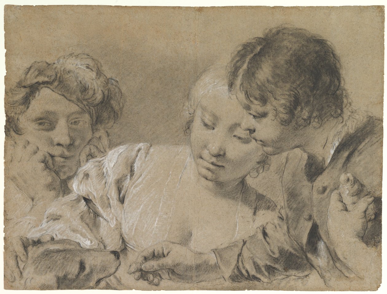 Alimentar o cão de Giovanni Battista Piazzetta
