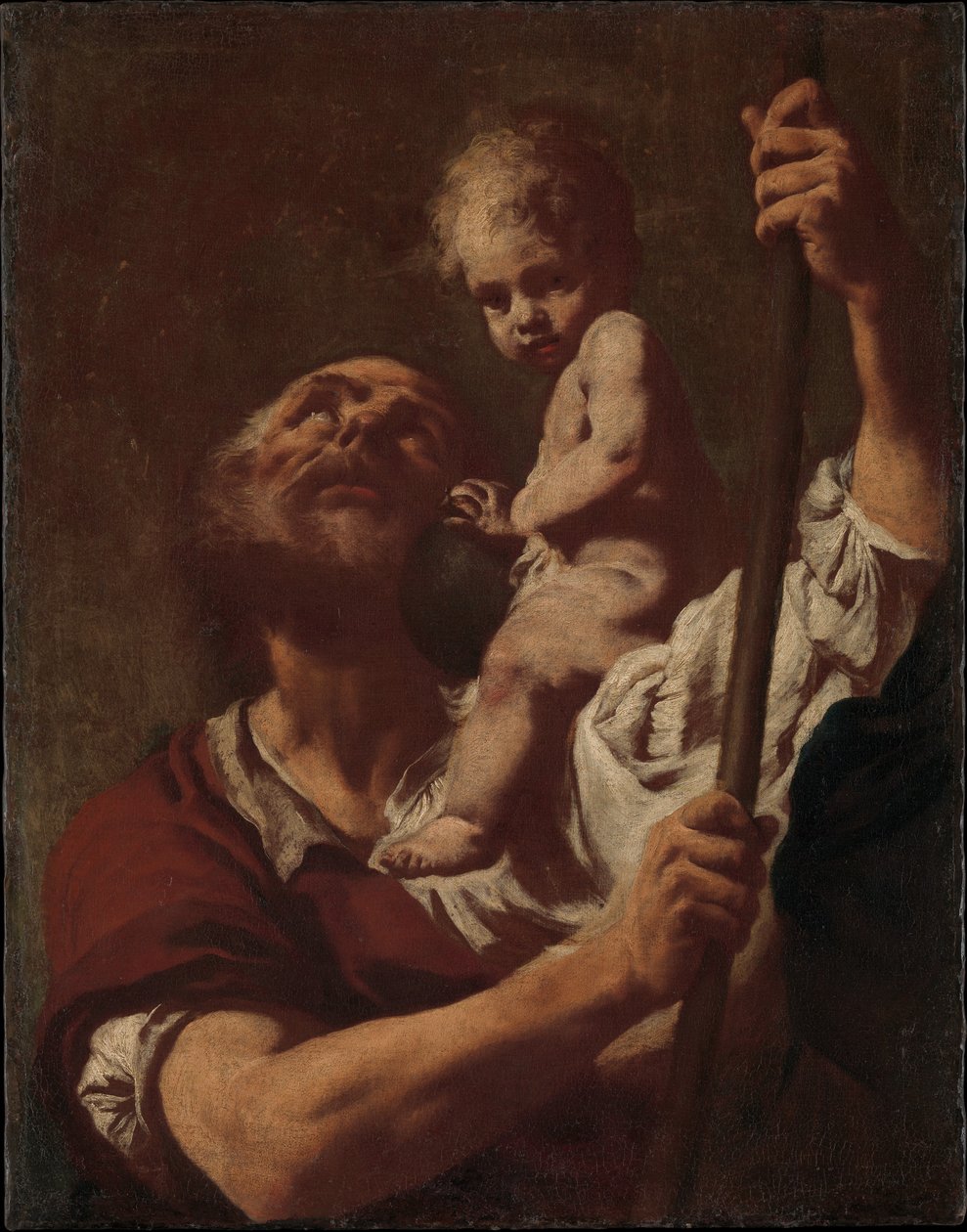São Cristóvão a carregar o Menino Jesus de Giovanni Battista Piazzetta
