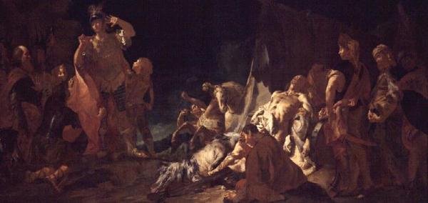 A Morte de Dario de Giovanni Battista Piazzetta