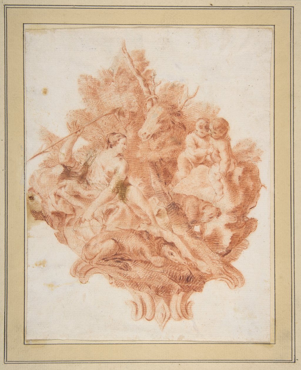Vignette zur Illustration von Torquato Tassos "Gerusalemme Liberata" (X:78) de Giovanni Battista Piazzetta