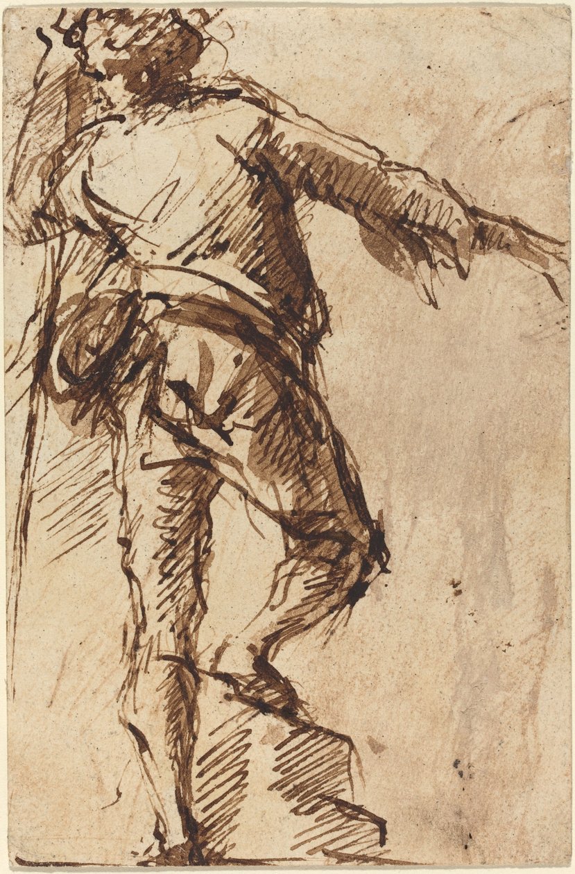 Um jovem com um cajado de Giovanni Battista Piranesi