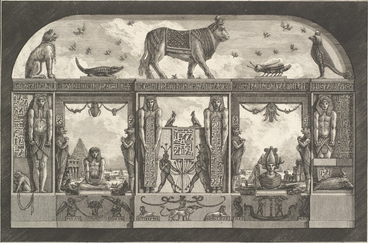 Ornamento egípcio antigo, 1769. de Giovanni Battista Piranesi