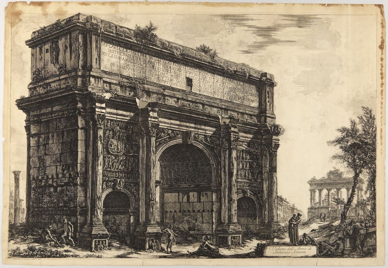 Arco de Septímio Severo de Giovanni Battista Piranesi