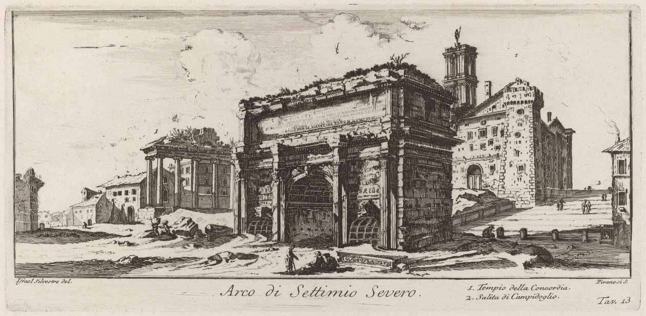 Arco de Septímio Severo de Giovanni-Battista Piranesi