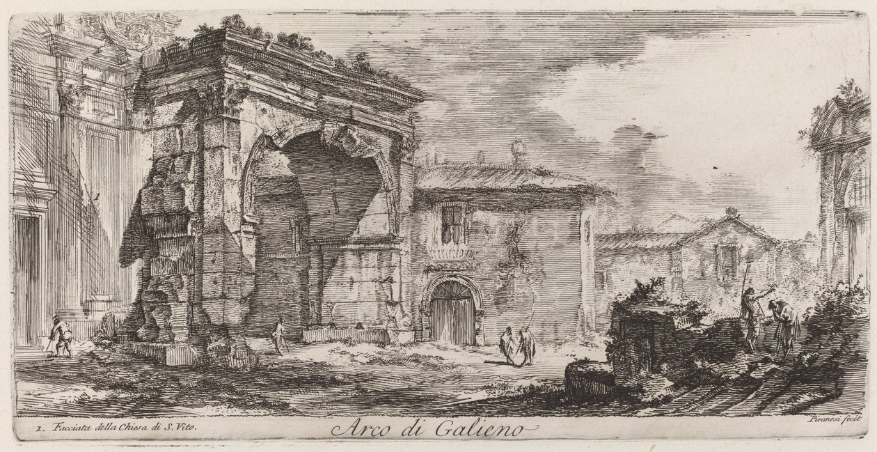 Arco de Trajano em Ancona de Giovanni Battista Piranesi