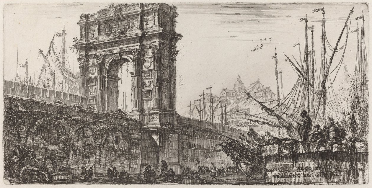 Arco de Trajano em Ancona de Giovanni Battista Piranesi