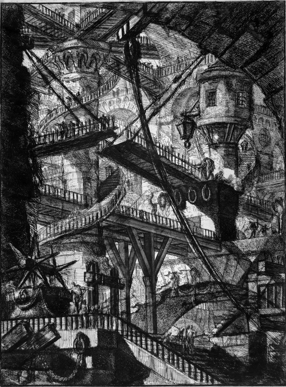Carceri. Pasta 7 de Giovanni Battista Piranesi