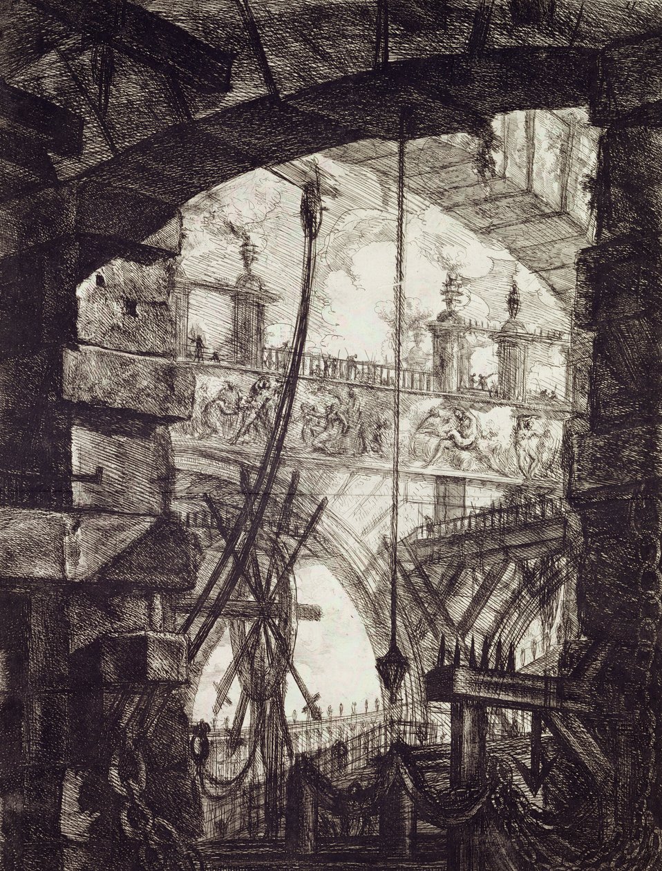 Carceri IV, 1760 (gravura) de Giovanni Battista Piranesi