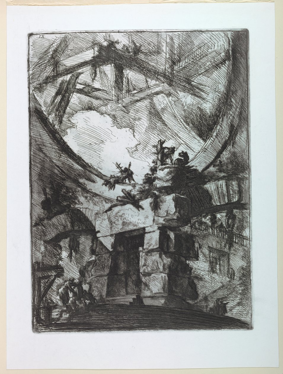 Série Carceri, Placa IX de Giovanni Battista Piranesi